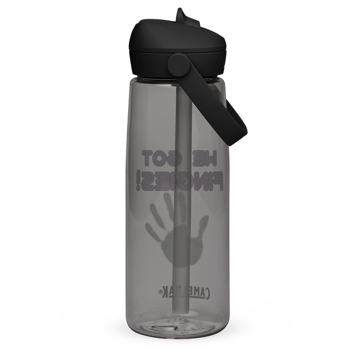 Funky Handprint Flip Straw Water Bottle product image (2)