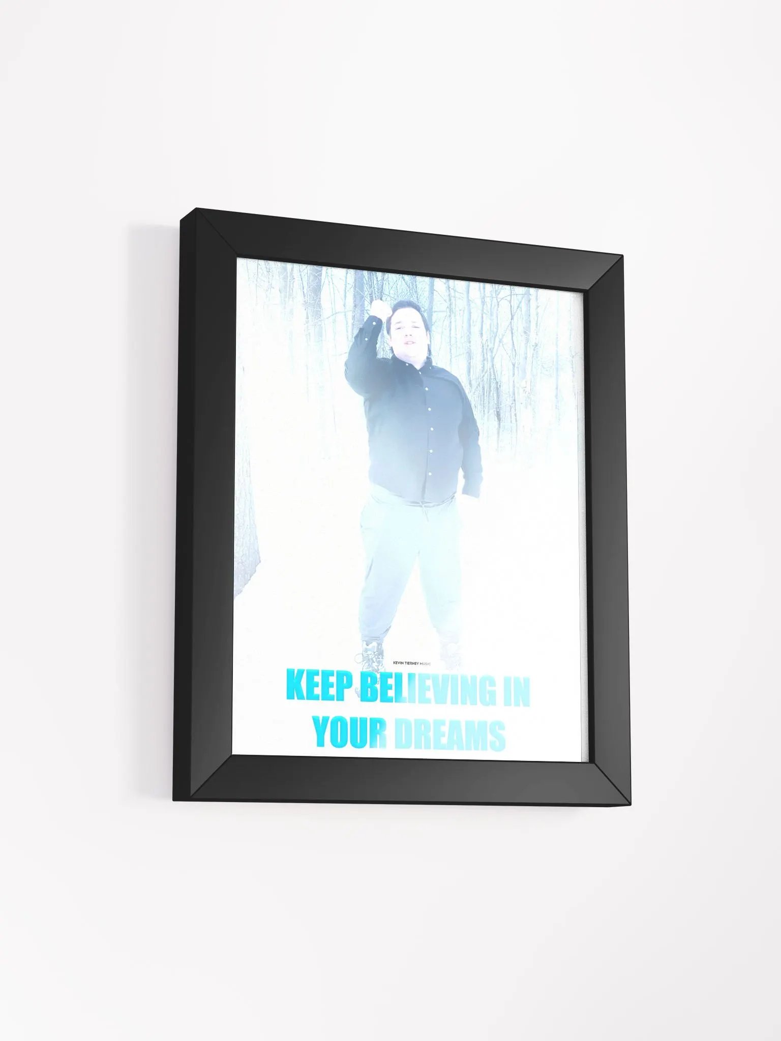 Keep Believing in Your Dreams Winter Ghost Framed Matte Picture product image (28)
