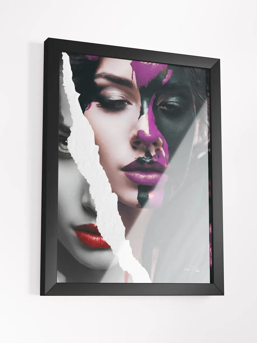 Living in Colors | Purple, red and beyond | Framed Collage Painting product image (4)