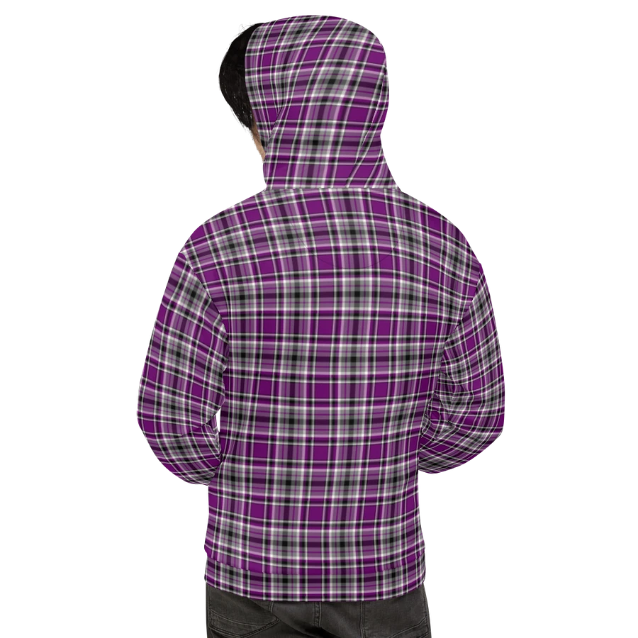 Purple, Gray, and Black Plaid Hoodie product image (9)