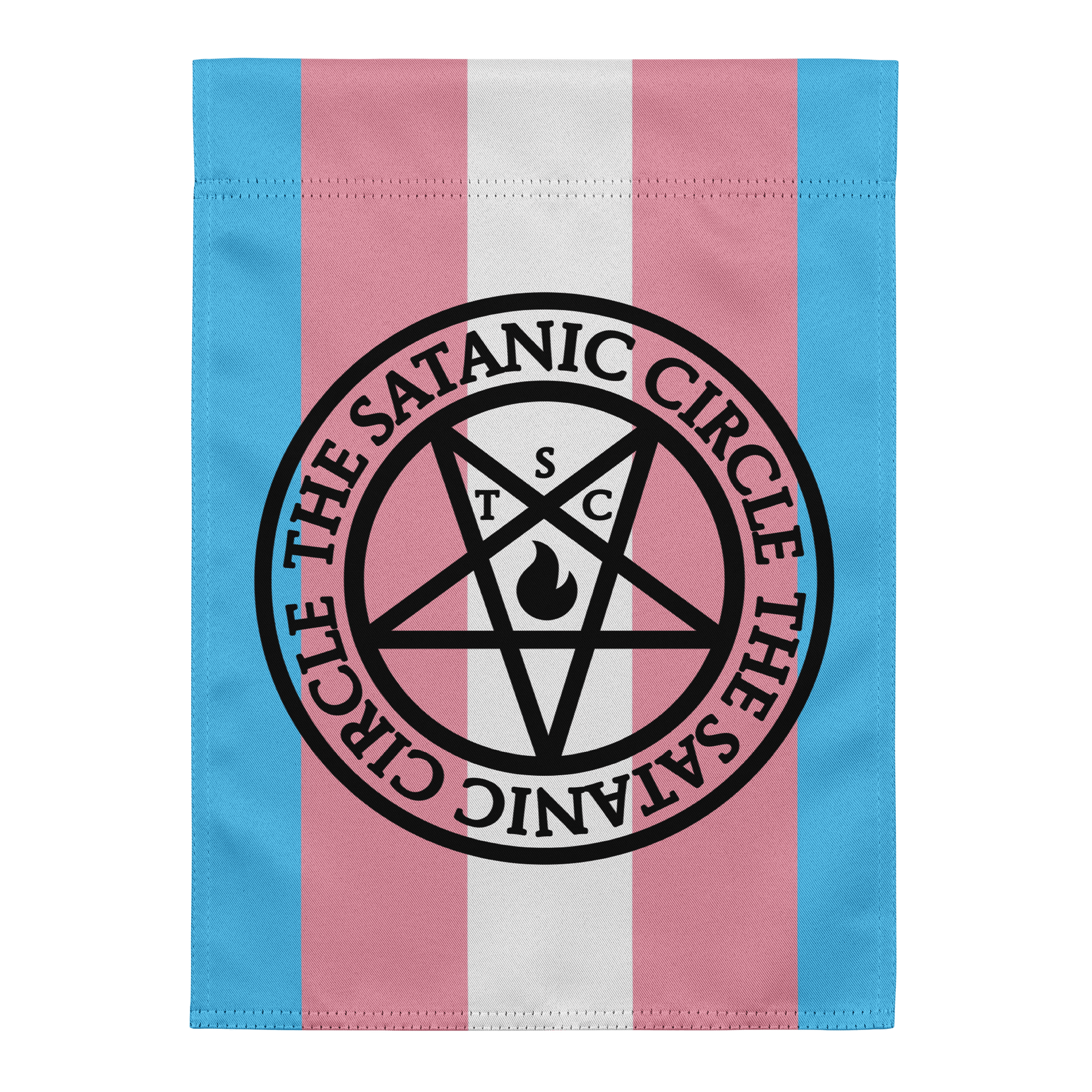 The Satanic Circle - Transgender Garden Flag product image (1)