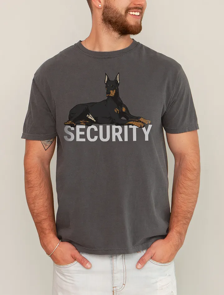 Security T-Shirt of a Doberman | Funny T-Shirt for Doberman Paw-rents product image (21)