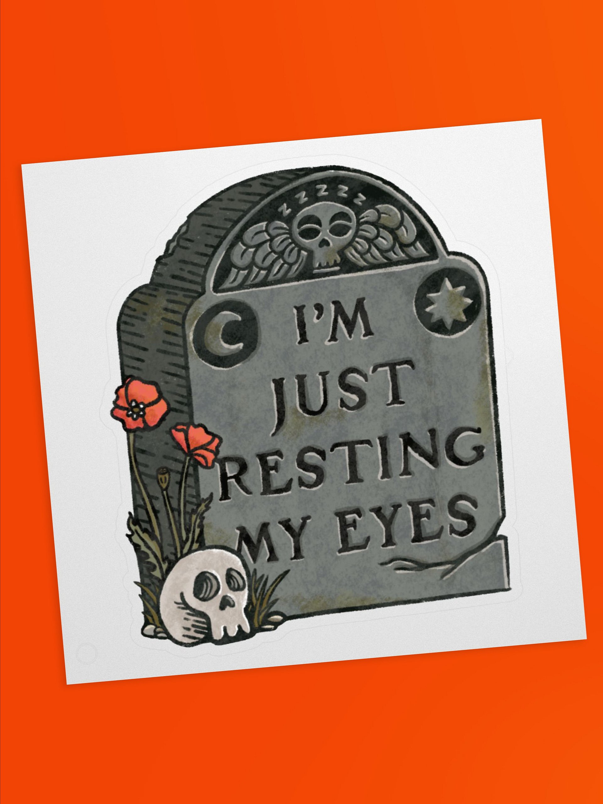 I'm Not Sleeping Sticker product image (2)