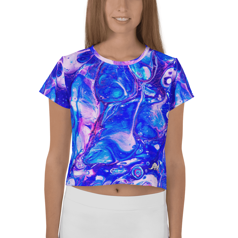 Bubblegum Fluid Acrylic Crop Tee product image (1)