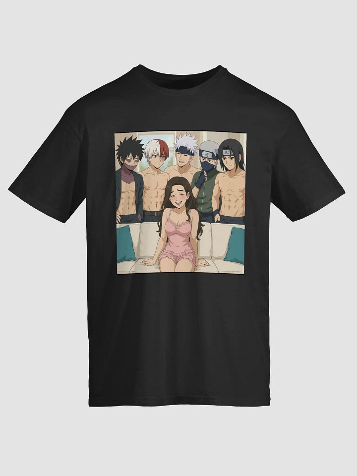 Jessica’s 5 Guys Husbando Tee – Anime Boyfriend Overload Shirt product image (4)