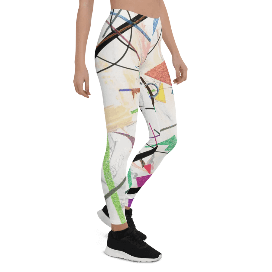 Abstract Lithographic Pattern Design leggings - V2 product image (7)