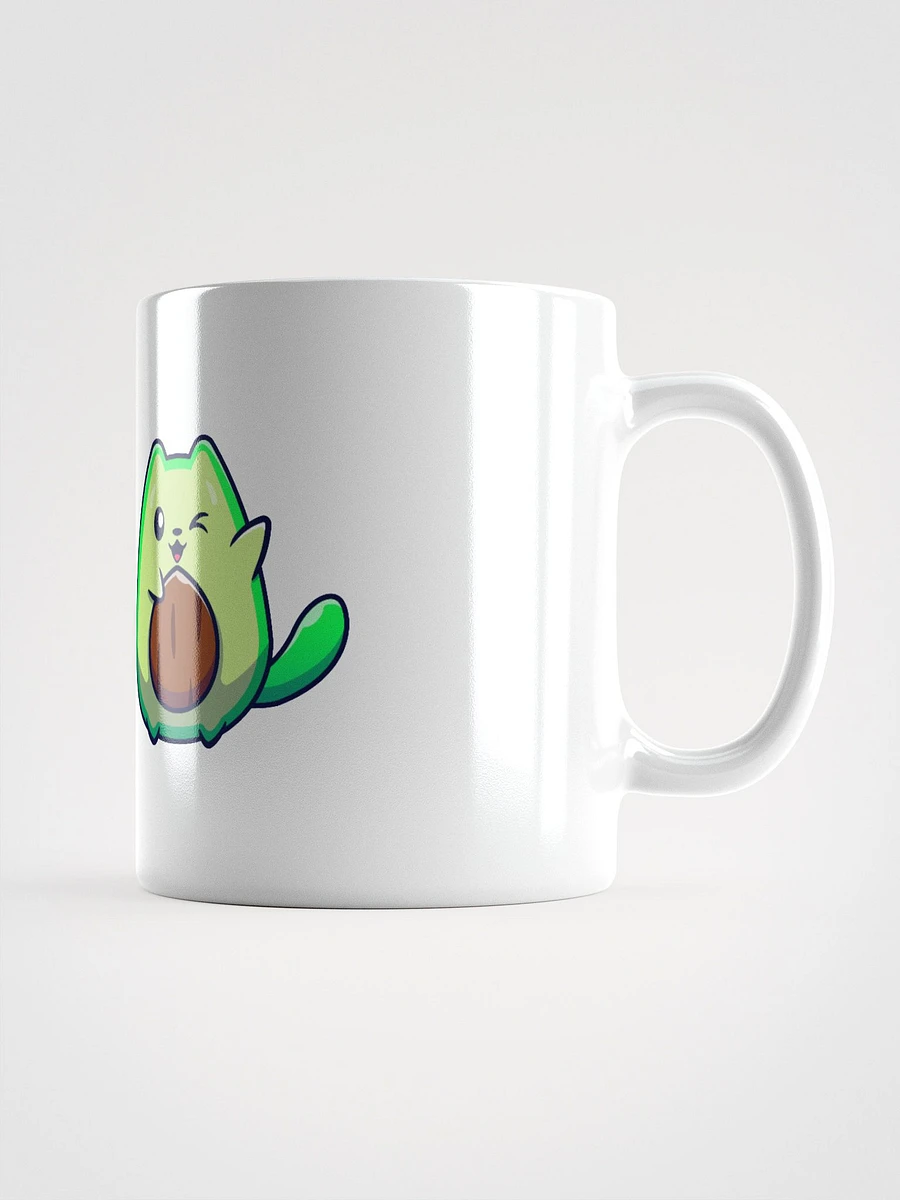 Winking Kawaii Avocado Cat Mug product image (2)