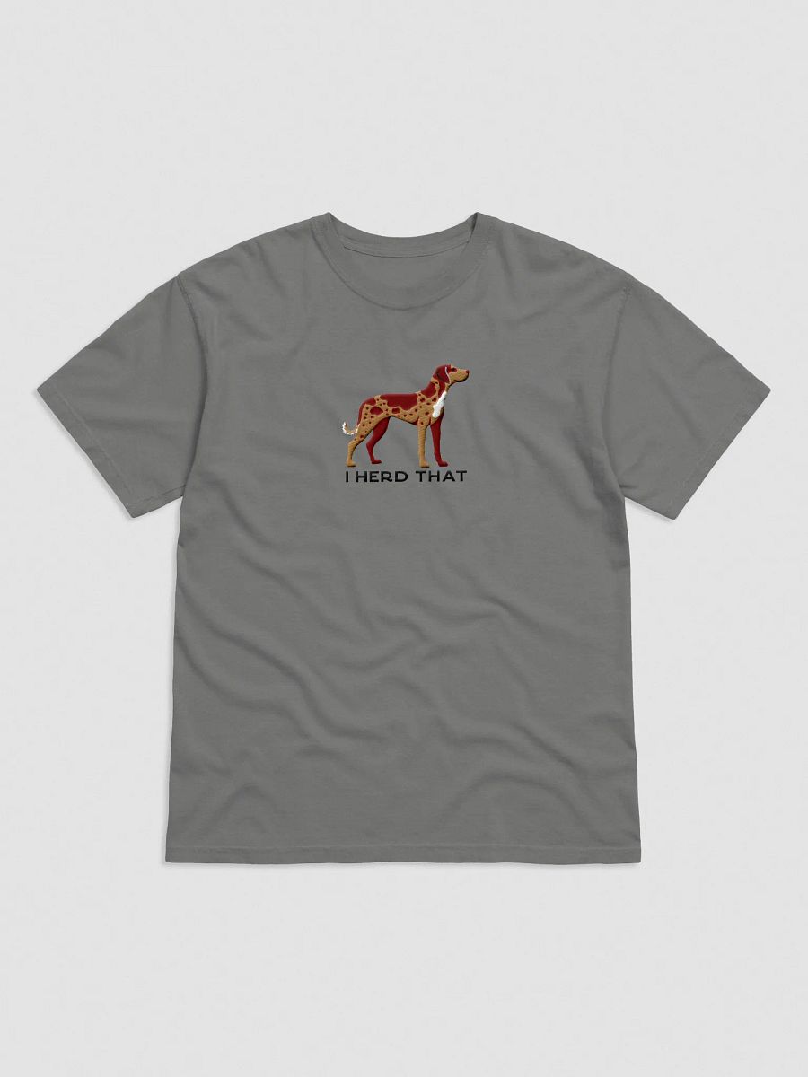 I Herd That T-Shirt(Embroidered) of a Catahoula Leopard Dog(Red Leopard) product image (3)