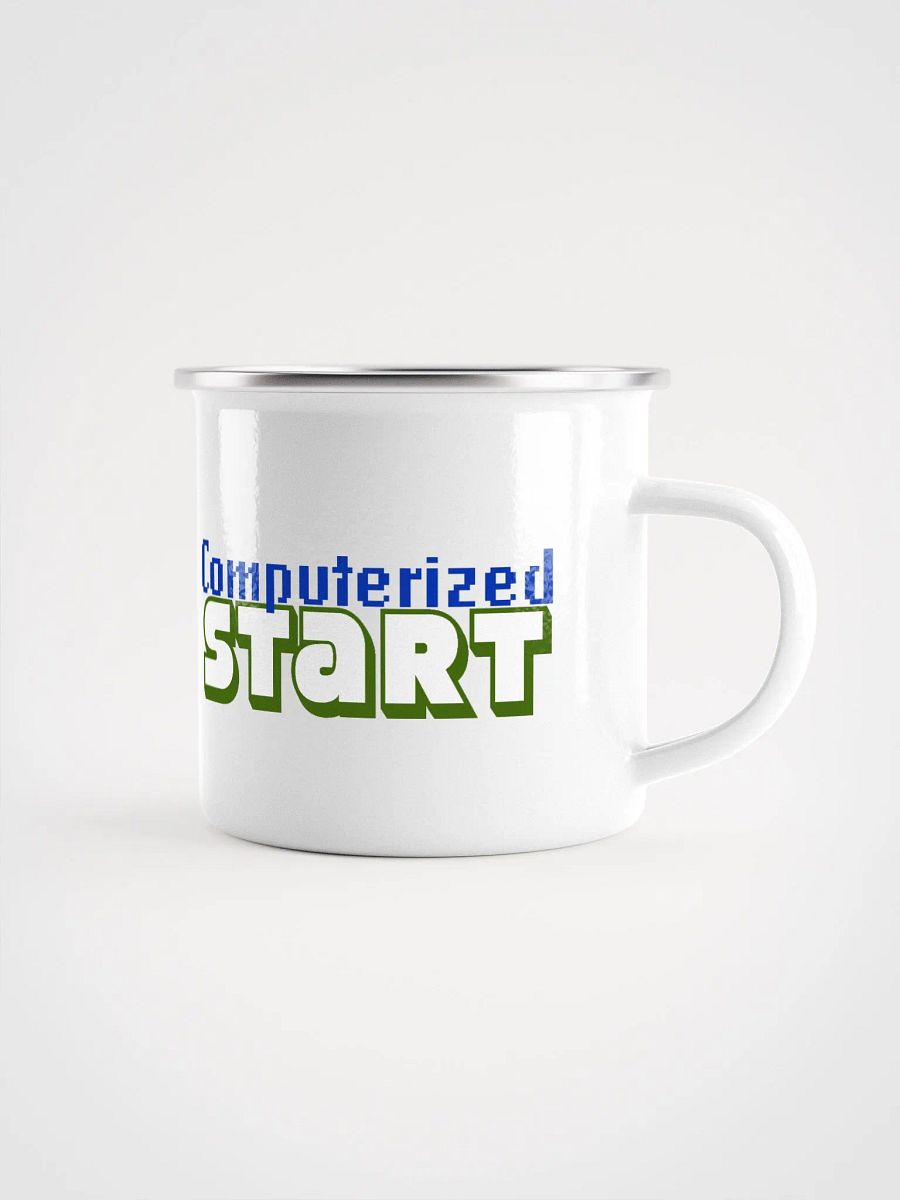 Computerized Start™ Enamel Mug product image (1)