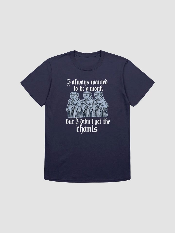 Chanting monks funny medieval t shirt product image (1)