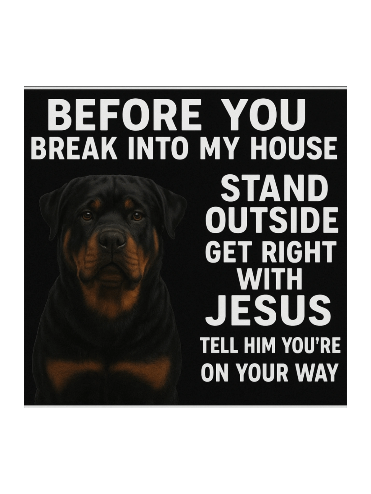 Rottweiler Guardian Sticker product image (2)