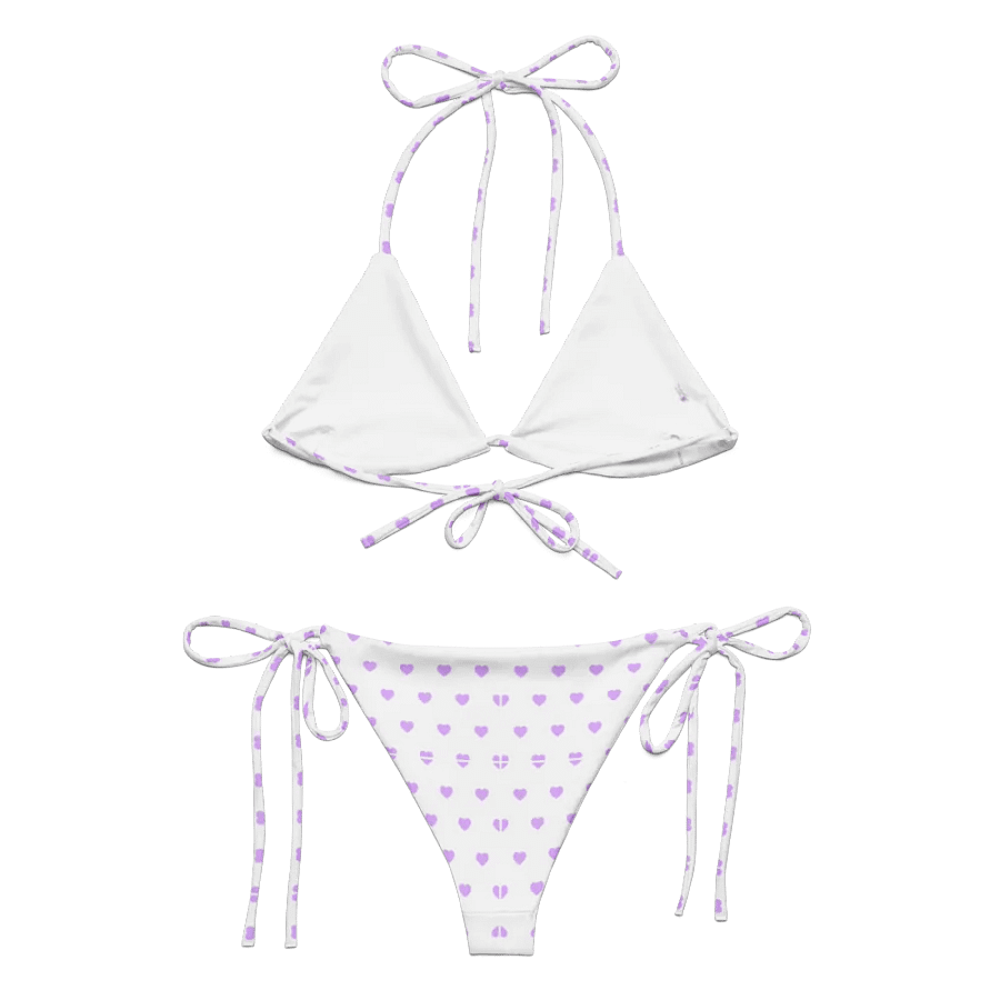 Pastel Heart Seamless Pattern String Bikini - v11 product image (5)