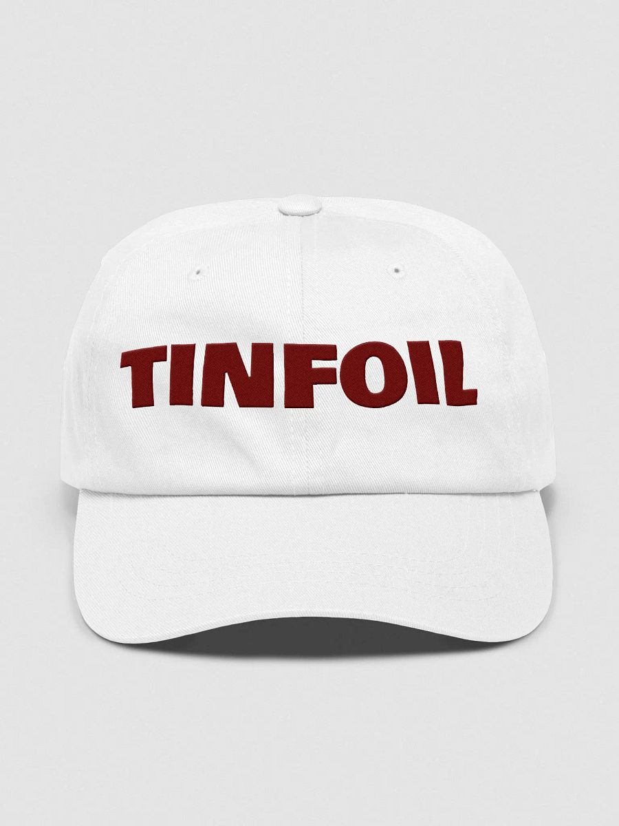 Tinfoil Hat Maroon On White product image (1)