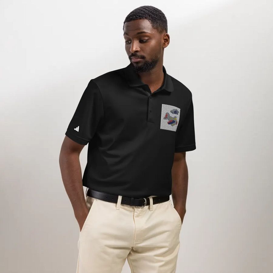Kid Airplane (Adidas Sport Polo Shirt) product image (1)