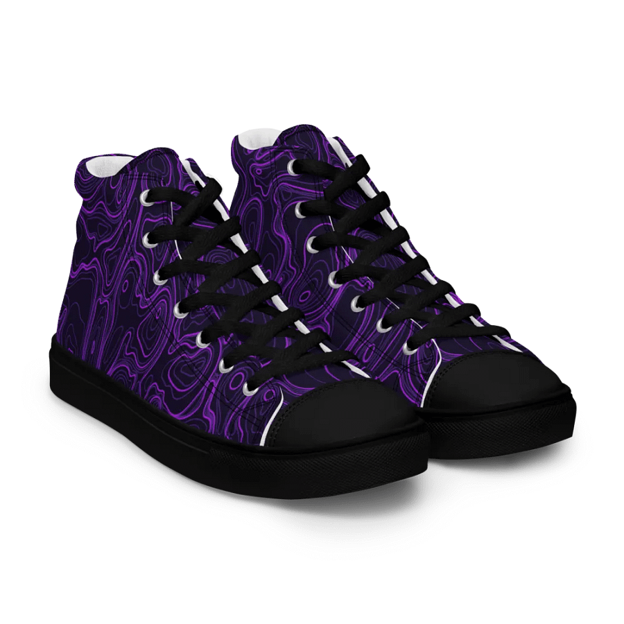 Topographic Swirl Men's Canvas Shoes product image (8)