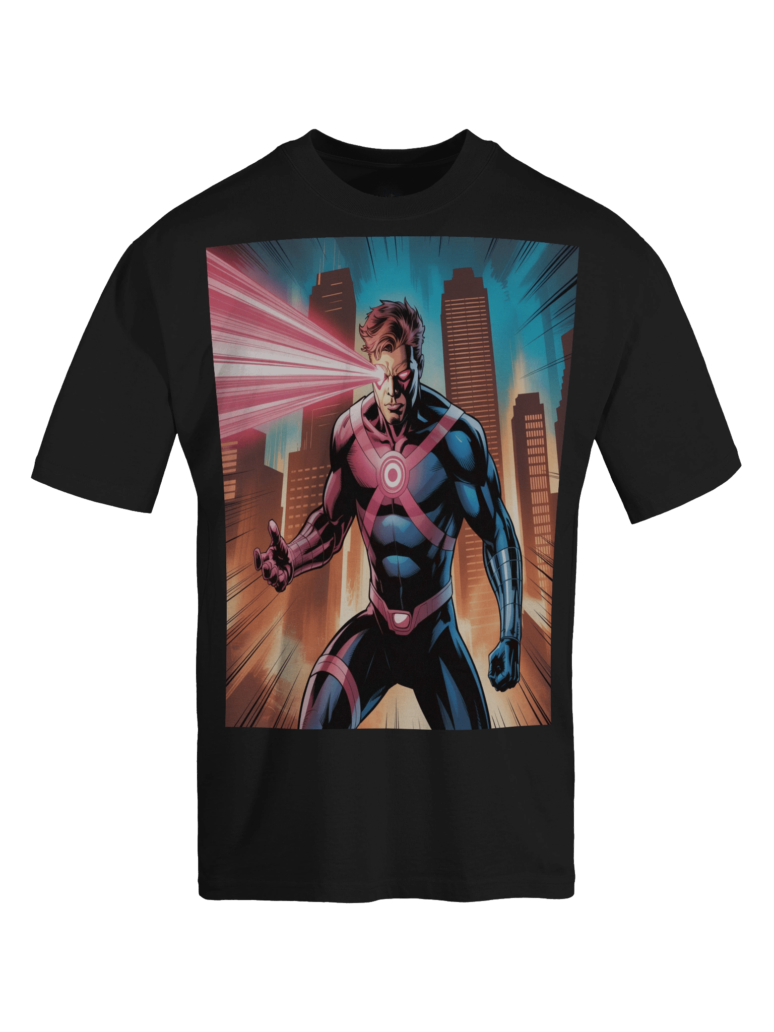 Cyclops Metropolis Mayhem Oversized Faded T-Shirt – Crimson City Sentinel product image (1)