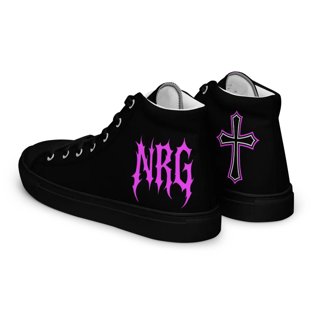 Women's NRG Grunge Cross High Top Canvas Shoes product image (5)