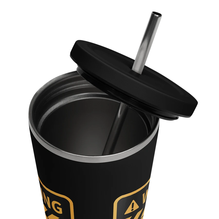 G.A.$. Warning Tumbler With Straw product image (13)