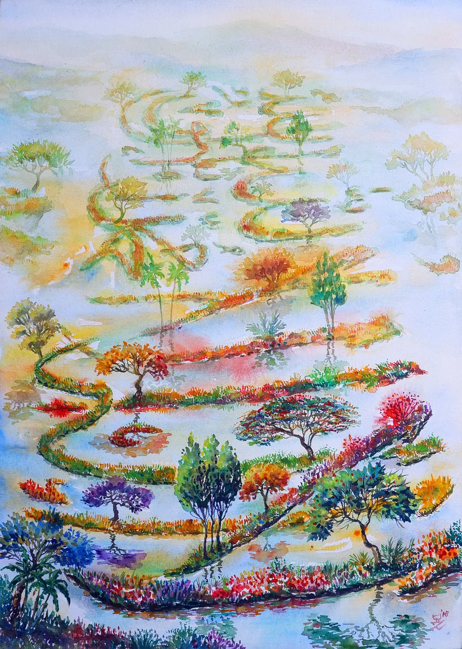 "The Syahada Land" Painting by Deni Je product image (1)