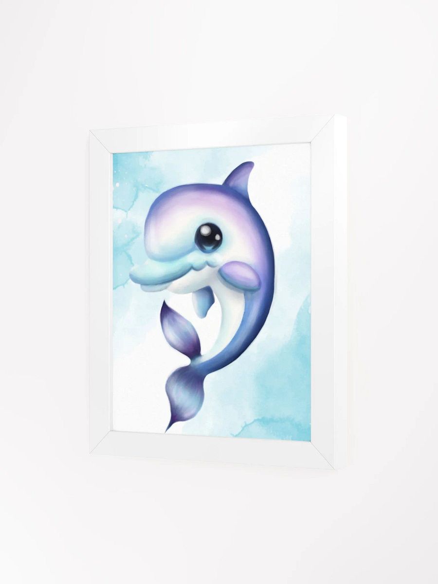 Dolphin Cutie Framed Print product image (3)