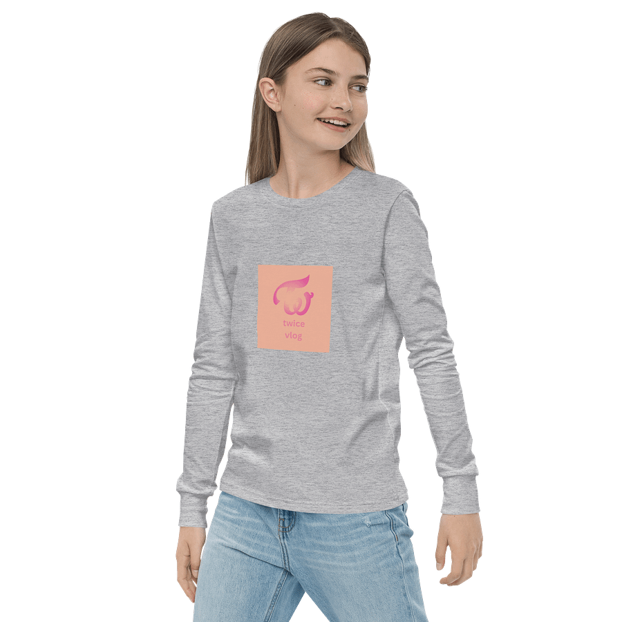 twice vlog logo kids long sleeve product image (3)