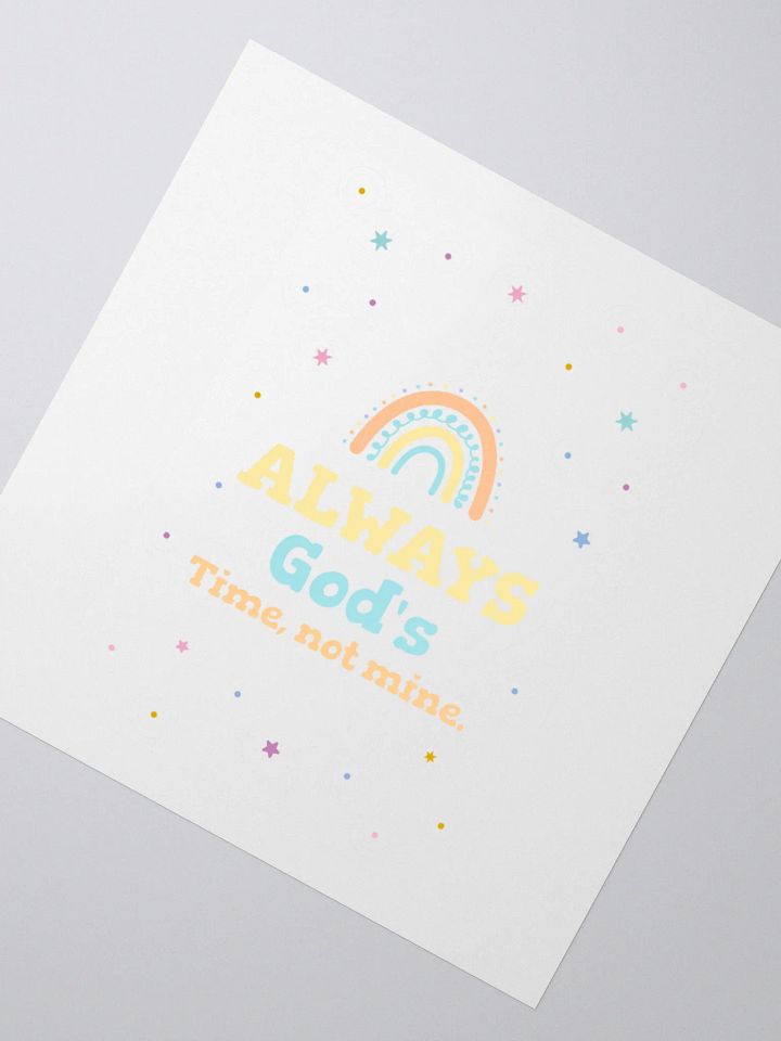 God's Timing Kiss Cut Stickers product image (2)