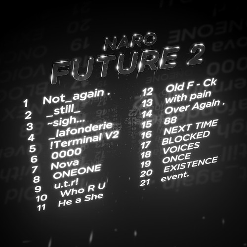 FUTURE 2 TRACKLIST
THIS FRIDAY (OCT 27)
LP ALBUM BY @naromusicc 
ON @outsizerecs