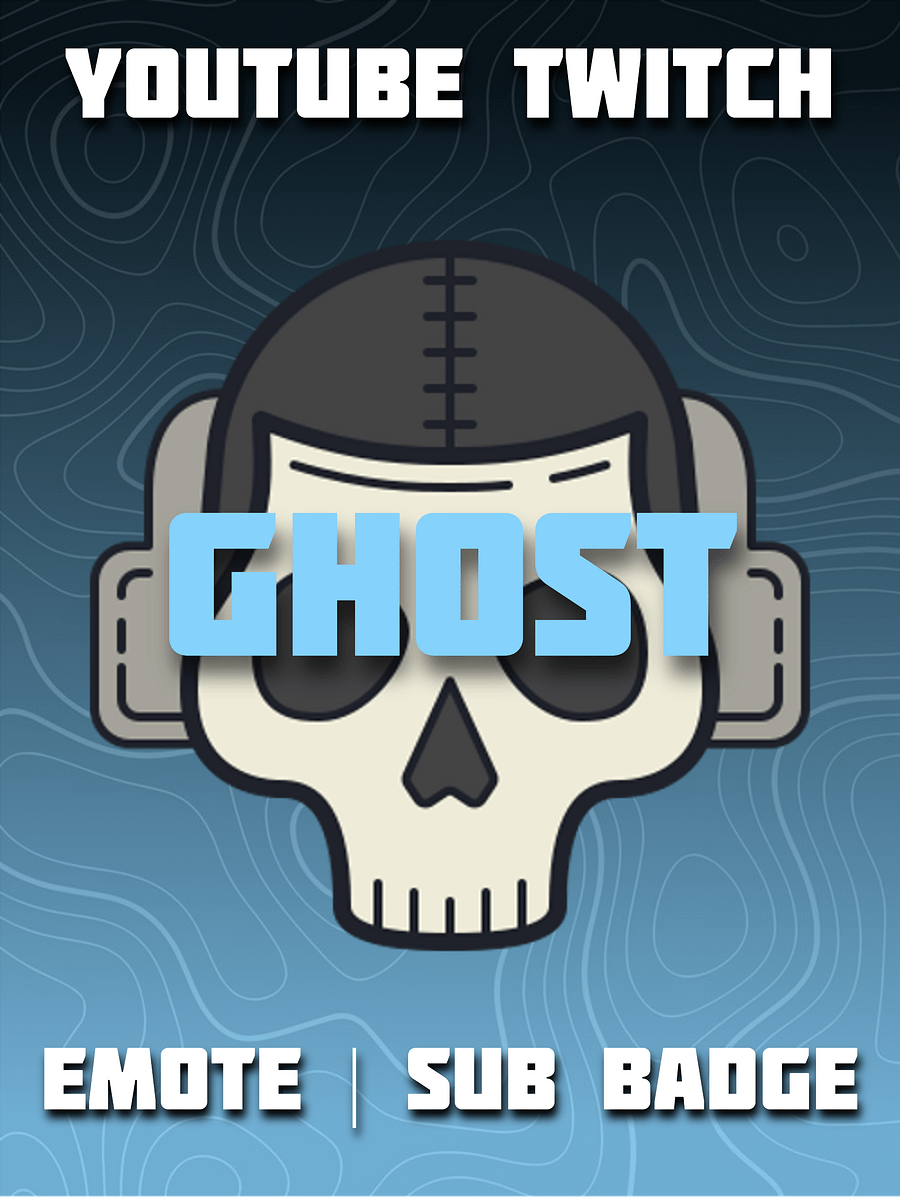 Ghost Head Youtube Twitch Emote / Badge product image (1)