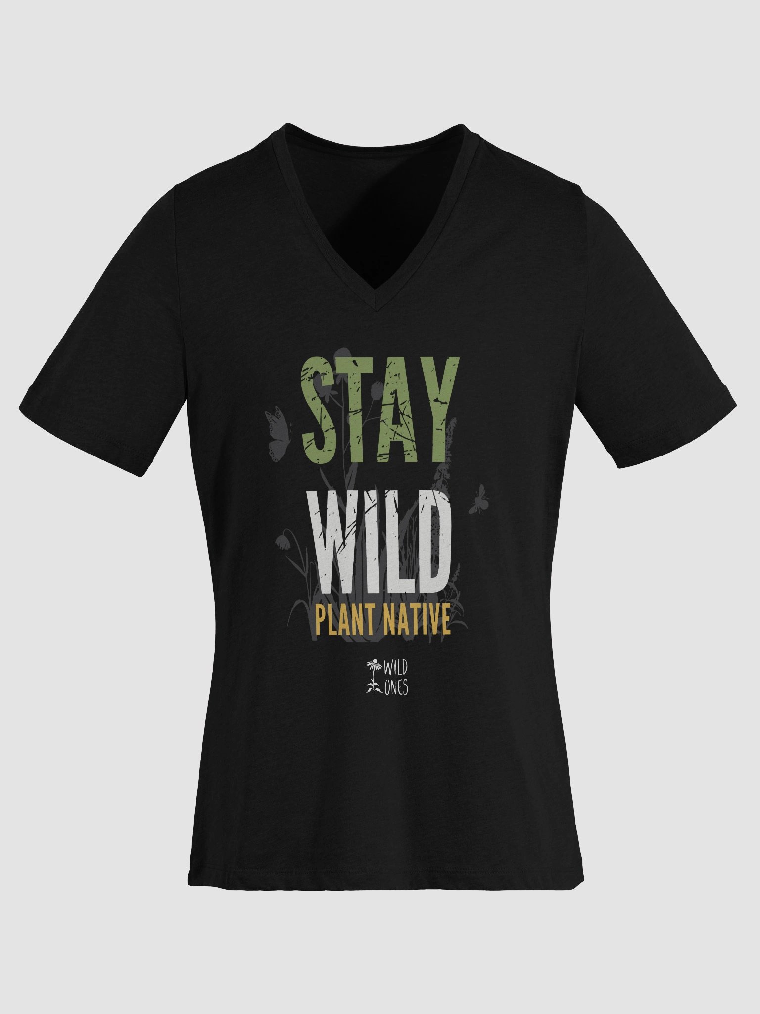 Stay Wild, Plant Native (Women's Relaxed V-Neck T-Shirt) product image (8)
