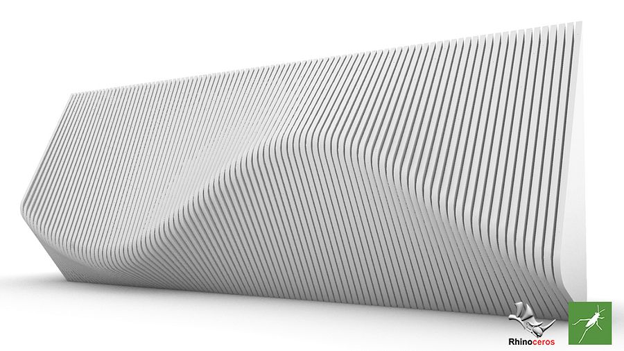Parametric Paneled Wall Facade Design Grasshopper Rhino Files Download product image (1)