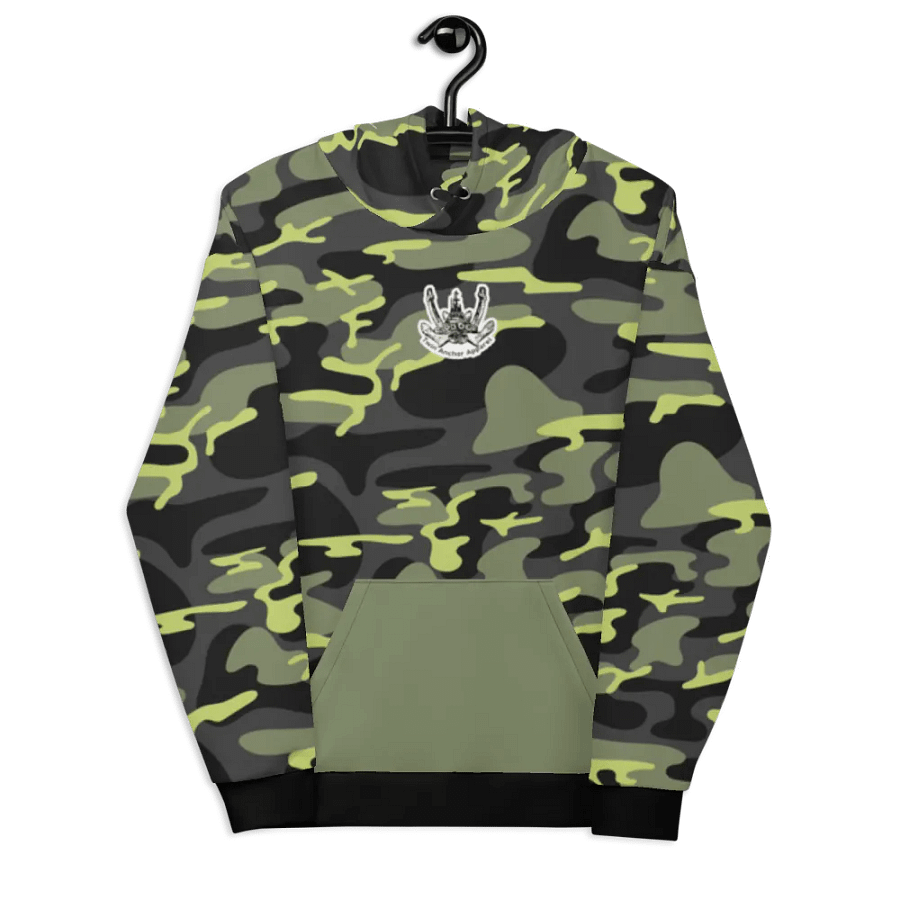 Green Camouflage Foss double tug Sketch Hoodie product image (8)