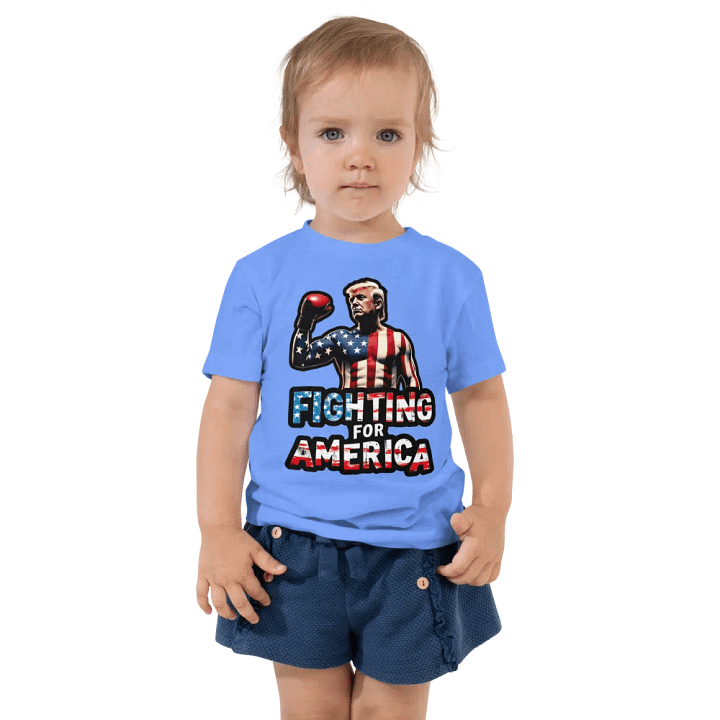 Toddler T-Shirt: Trump, Fighting for America product image (2)