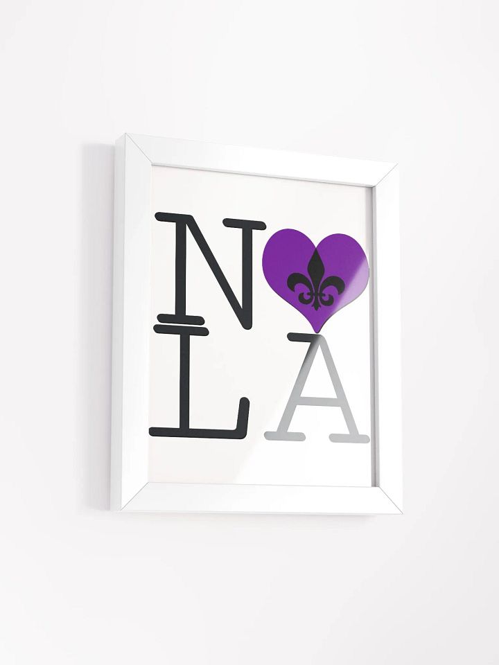 I LOVE NOLA **BIGSHOT POSTER** (PURPLE HEART +IMAGE POP) product image (2)