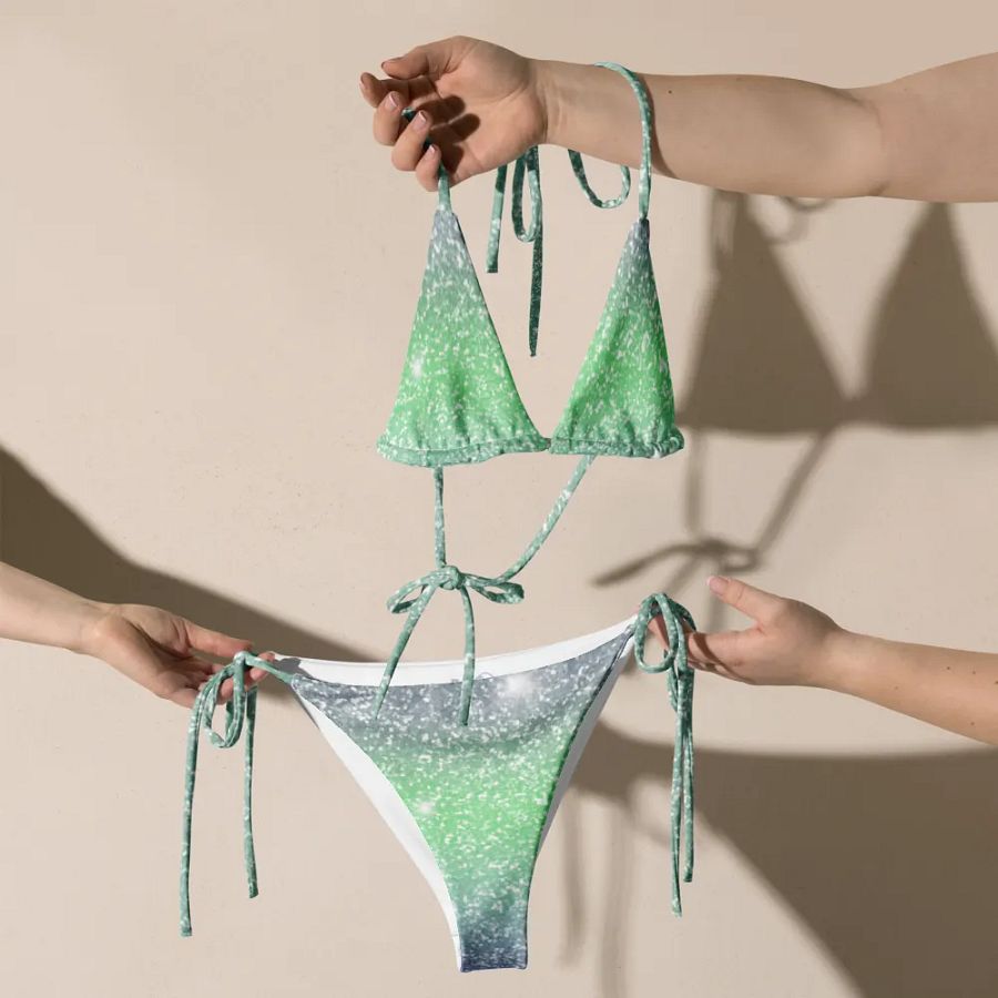 Glitter Unicorn Texture Design String Bikini (3) product image (7)