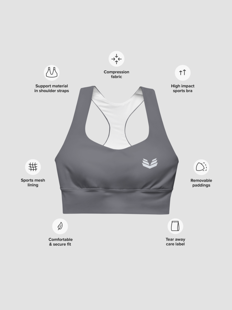 Longline Sports Bra - Dusky Drift product image (6)