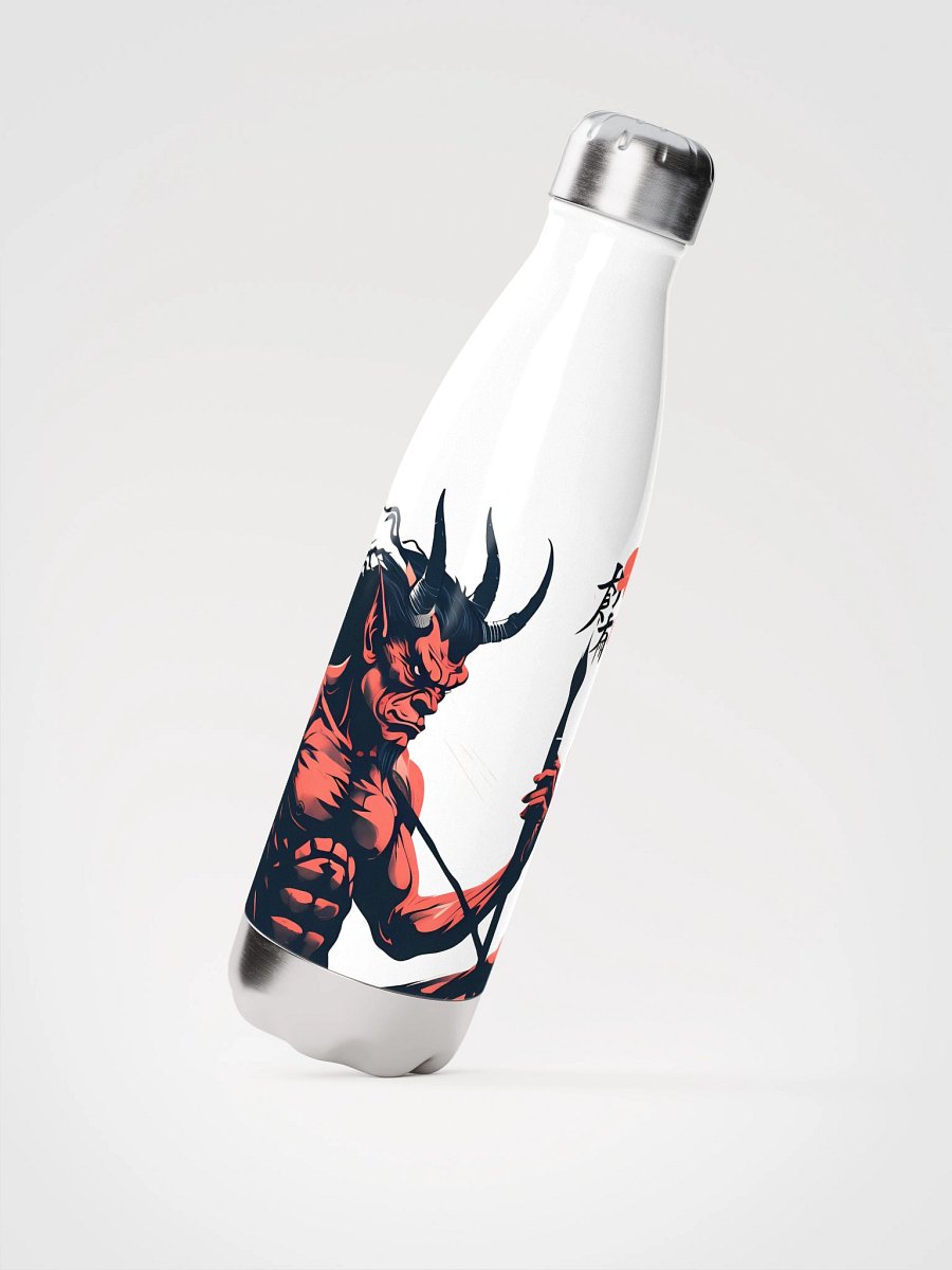 Fiery Oni Demon Art - Bold Japanese Folklore Design Stainless Steel Water Bottle product image (2)