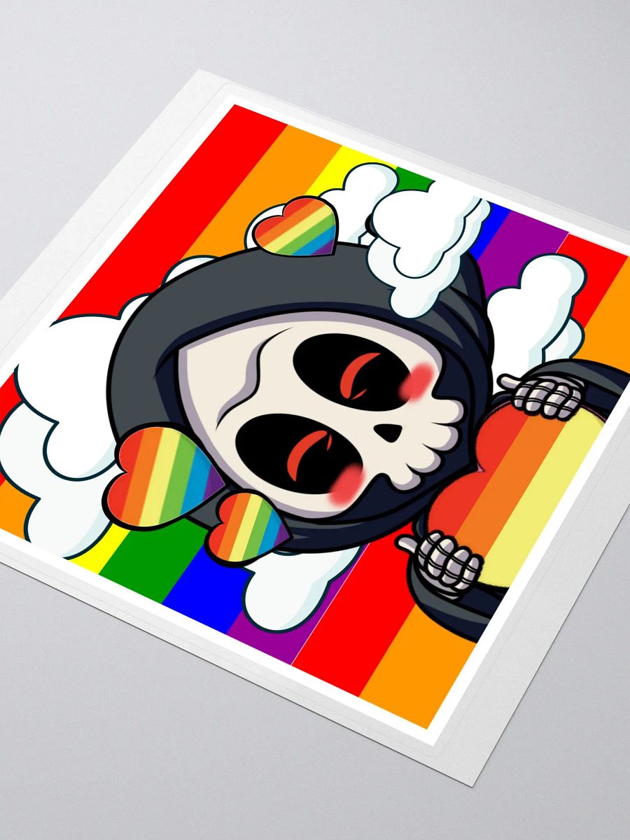 Rectangle Rainbow Pride Sticker product image (3)