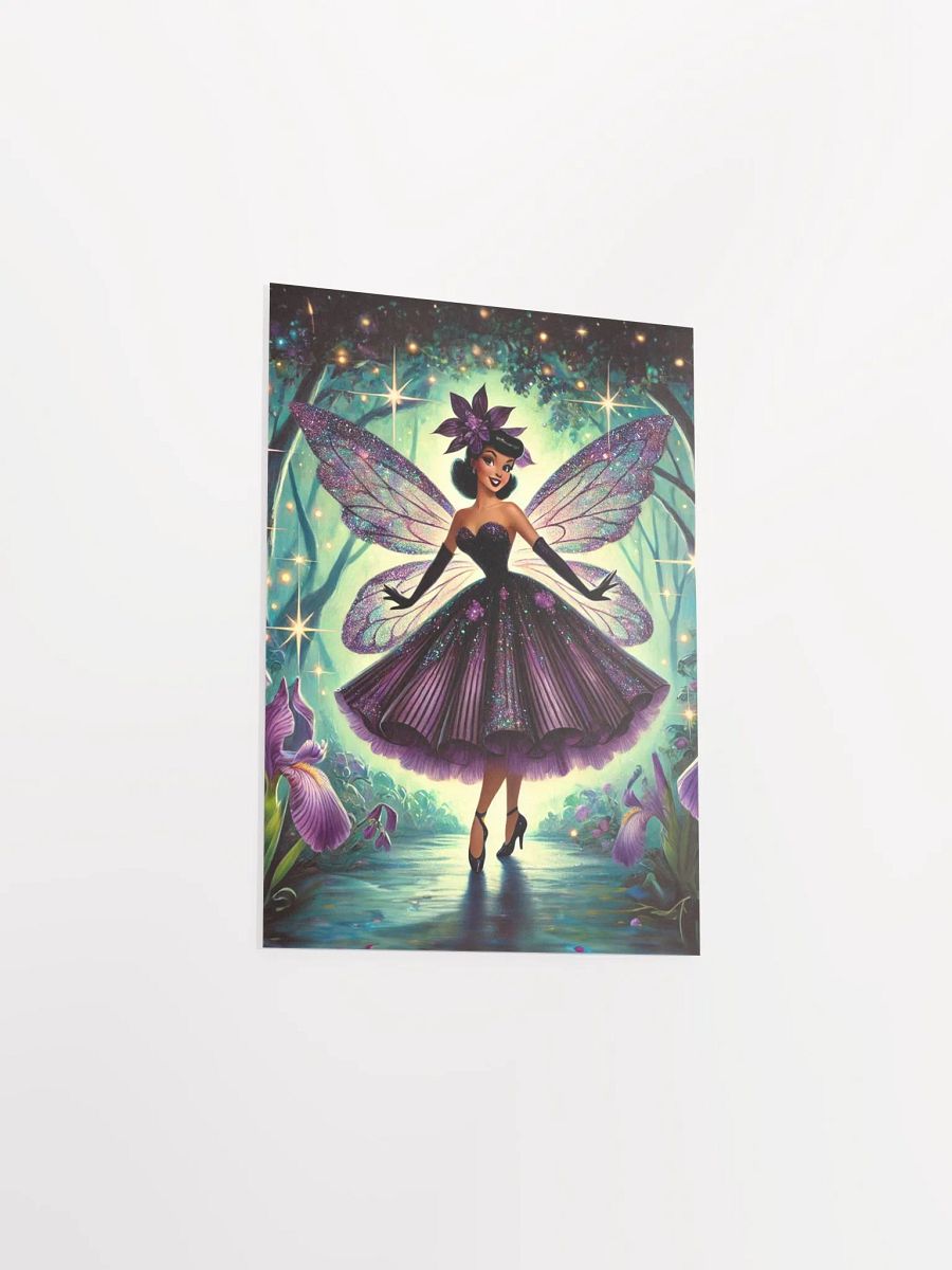 Enchanted Purple Iris Fairy Premium Matte Poster product image (21)