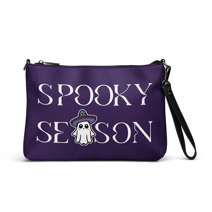 Spooky Season Sombrero Ghost Light Flip-Sided Faux Leather Crossbody Bag product image (1)