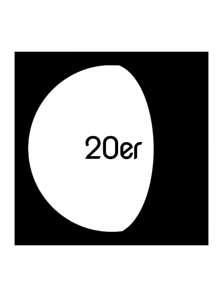20er Waning Gibbous DARK (Kiss Cut Sticker) product image (2)