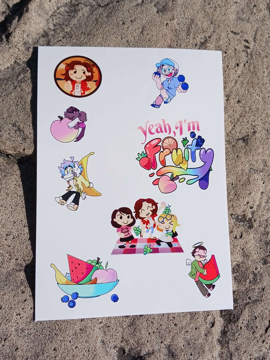 FRUITY COLLECTION STICKER PACK! product image (4)