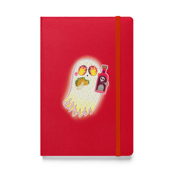 Pastel Little Ghost Hot Sauce #2- Hardcover Notebook product image (1)