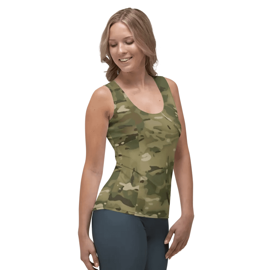 Faithful Camo: Women's Tank Top - Multicam product image (6)