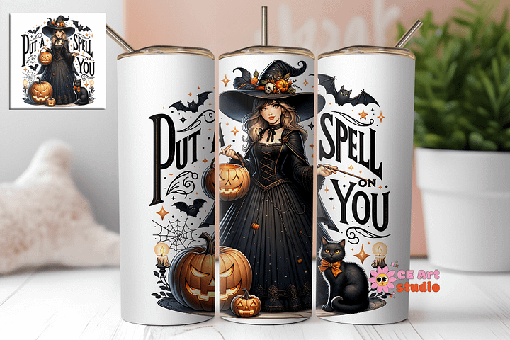 I Put A Spell On You Tumbler Wrap PNG product image (1)