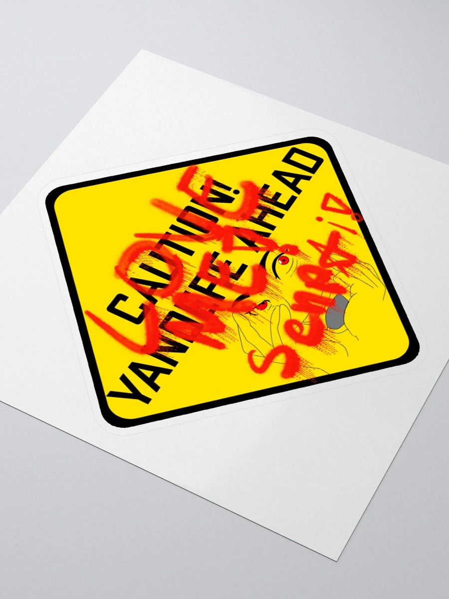 Caution Yandere Ahead sticker product image (8)