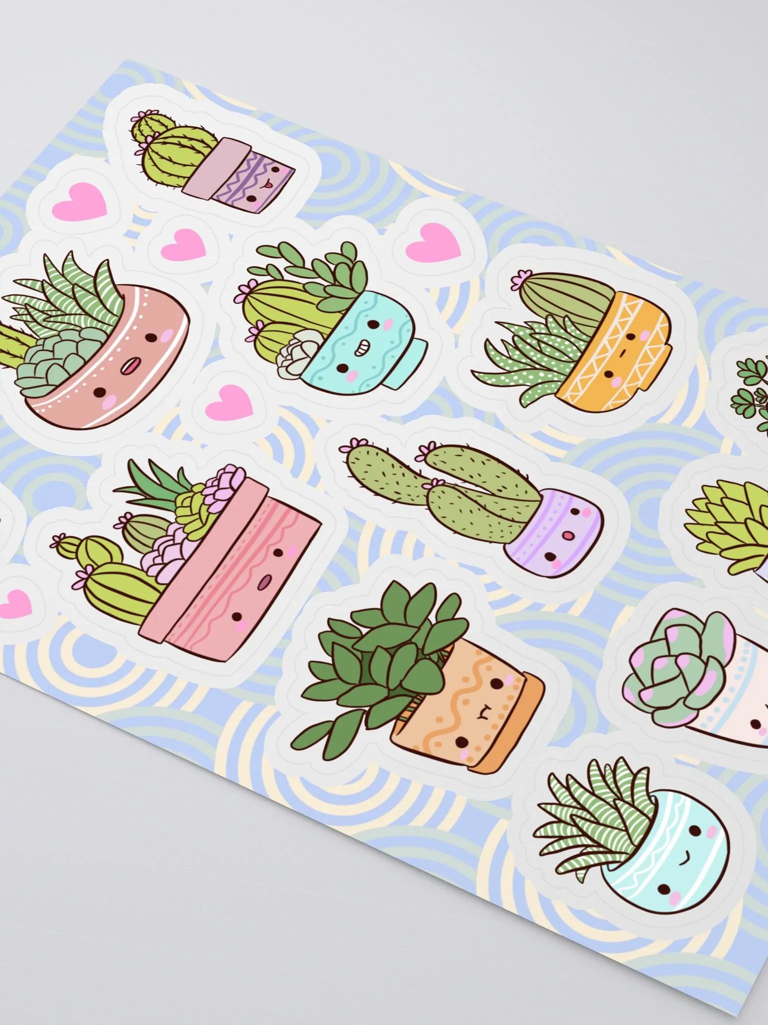 Whimsical Succulent Delight Sticker Sheet product image (4)