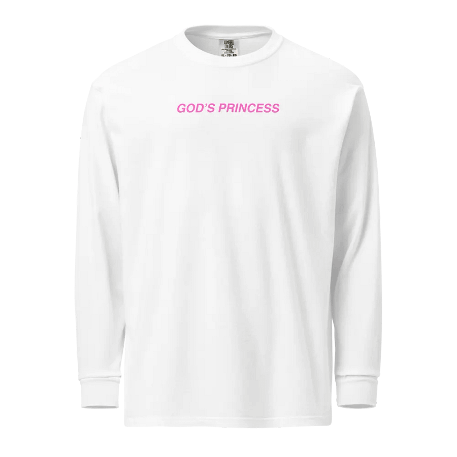 God's Princess (Pink Text) Long Sleeve product image (1)