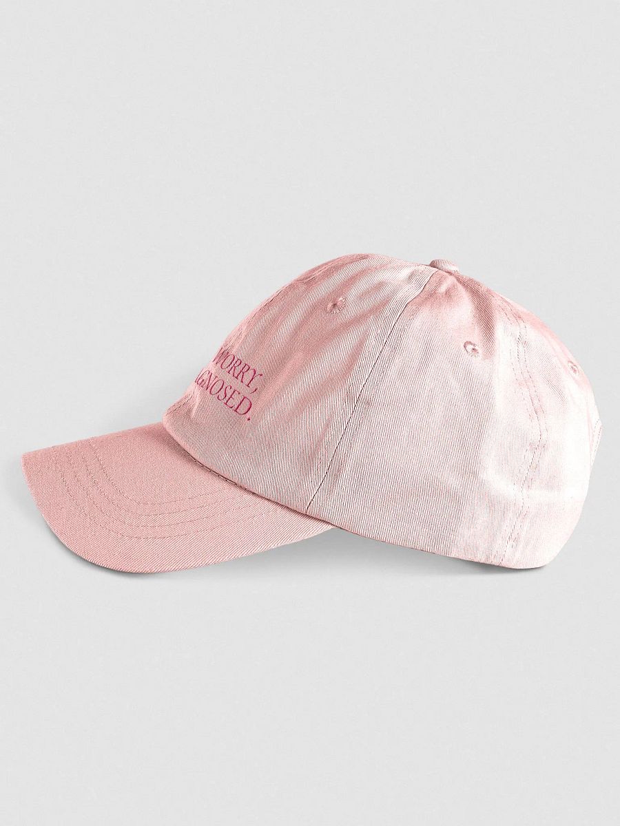 DW, IT'S DIAGNOSED. (pink) embroidered pastel dad hat product image (3)