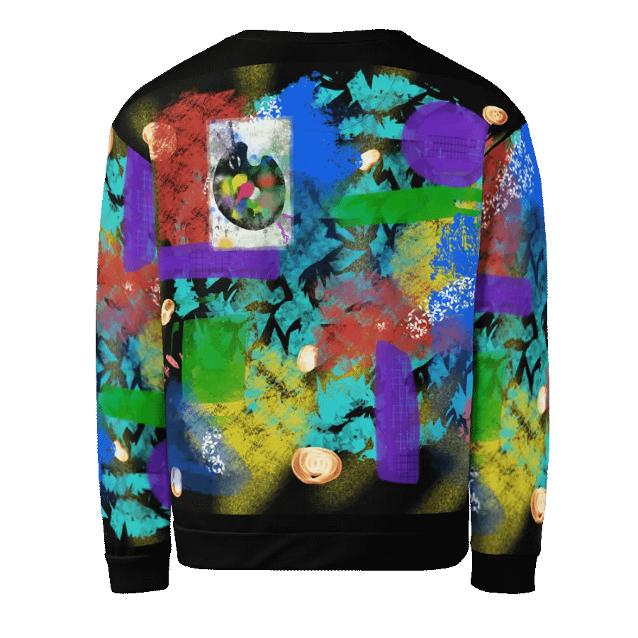 AbstractWear #2 Unisex Art Sweatshirt/Night-Flower product image (2)
