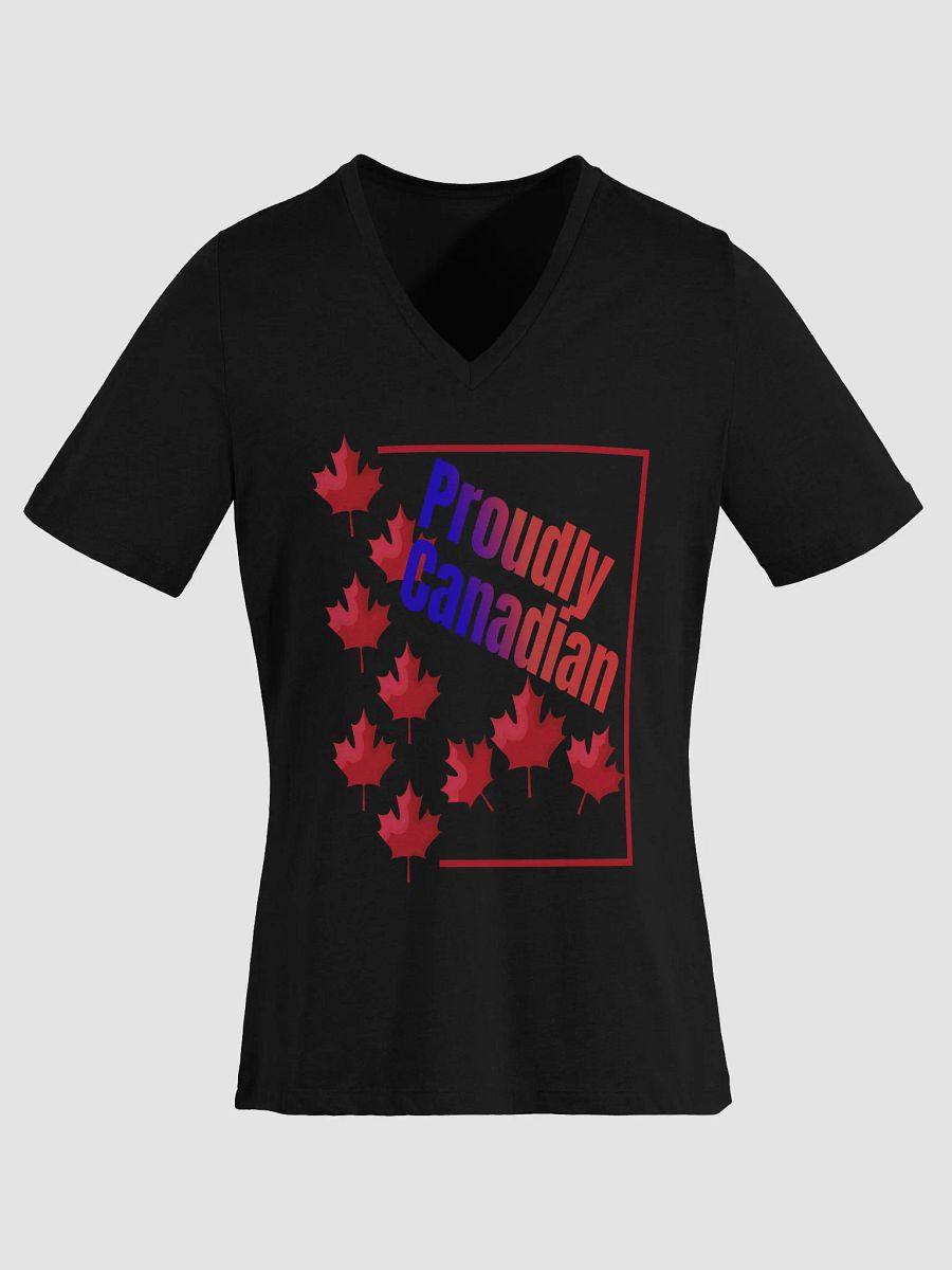 Proudly Canadian Women's V-Neck Tee product image (2)